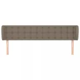 tópszínű szövet fejtámla szárnyakkal 203x23x78/88 cm