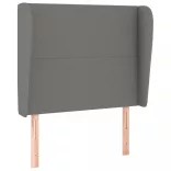 sötétszürke szövet fejtámla szárnyakkal 83 x 23 x 118/128 cm