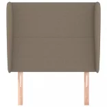 tópszínű szövet fejtámla szárnyakkal 83 x 23 x 118/128 cm