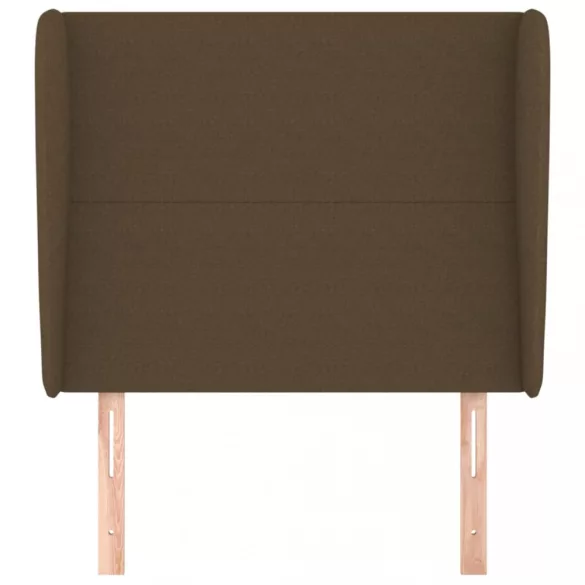 sötétbarna szövet fejtámla szárnyakkal 103 x 23 x 118/128 cm