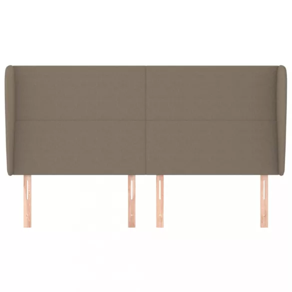 tópszínű szövet fejtámla szárnyakkal 183x23x118/128 cm
