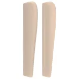 cappuccino műbőr fejtámla szárnyakkal 183x23x118/128 cm