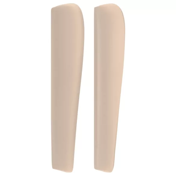 cappuccino műbőr fejtámla szárnyakkal 183x23x118/128 cm