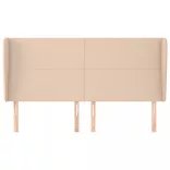 cappuccino műbőr fejtámla szárnyakkal 203x23x118/128 cm