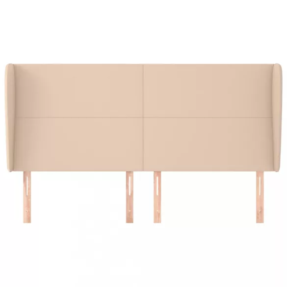 cappuccino műbőr fejtámla szárnyakkal 203x23x118/128 cm