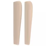 cappuccino műbőr fejtámla szárnyakkal 203x23x118/128 cm