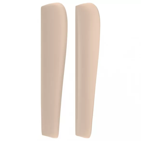 cappuccino műbőr fejtámla szárnyakkal 203x23x118/128 cm