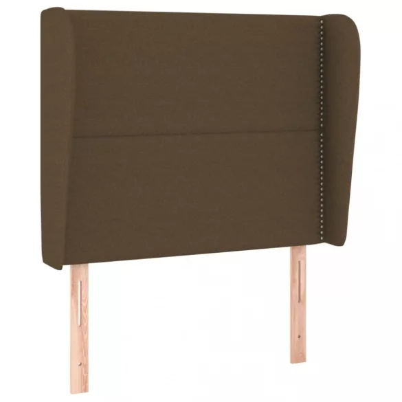 sötétbarna szövet fejtámla szárnyakkal 103 x 23 x 118/128 cm