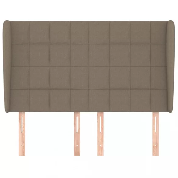 tópszínű szövet fejtámla szárnyakkal 147 x 23 x 118/128 cm