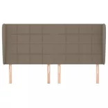 tópszínű szövet fejtámla szárnyakkal 163 x 23 x 118/128 cm