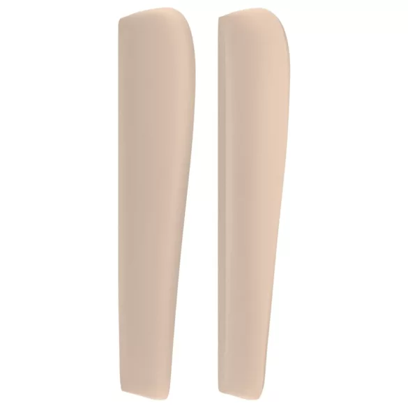 cappuccino műbőr fejtámla szárnyakkal 203x23x118/128 cm