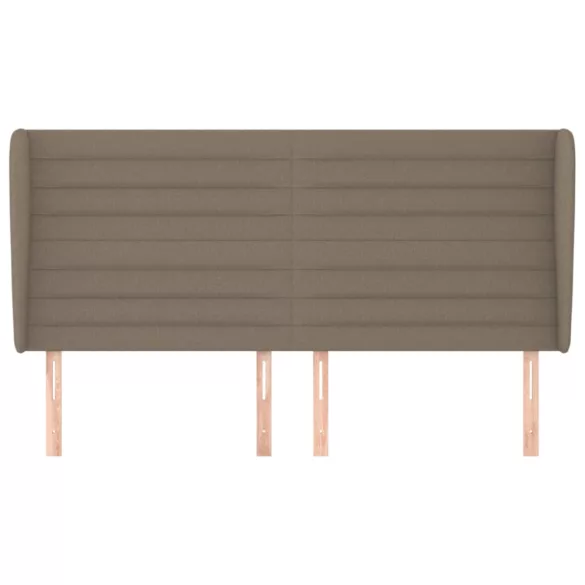 tópszínű szövet fejtámla szárnyakkal 163 x 23 x 118/128 cm