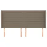 tópszínű szövet fejtámla szárnyakkal 183x23x118/128 cm