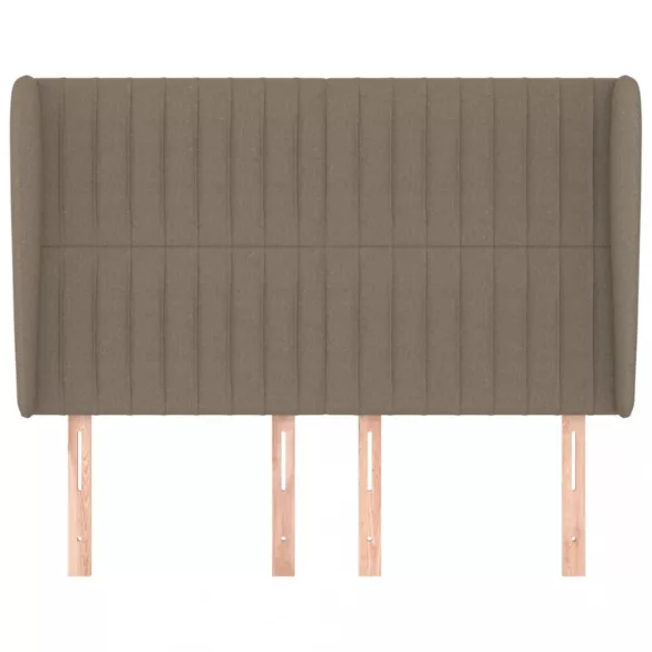 tópszínű szövet fejtámla szárnyakkal 147 x 23 x 118/128 cm