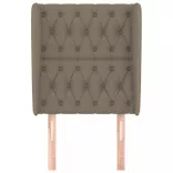 tópszínű szövet fejtámla szárnyakkal 83 x 23 x 118/128 cm