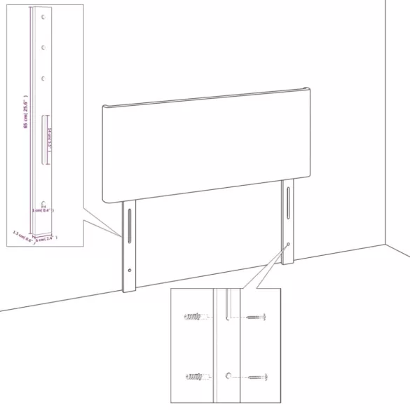 sötétzöld bársony fejtámla szárnyakkal 83 x 23 x 118/128 cm
