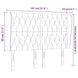 sötétzöld bársony fejtámla szárnyakkal 147 x 23 x 118/128 cm