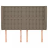 tópszínű szövet fejtámla szárnyakkal 147 x 23 x 118/128 cm