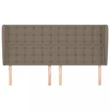 tópszínű szövet fejtámla szárnyakkal 163 x 23 x 118/128 cm