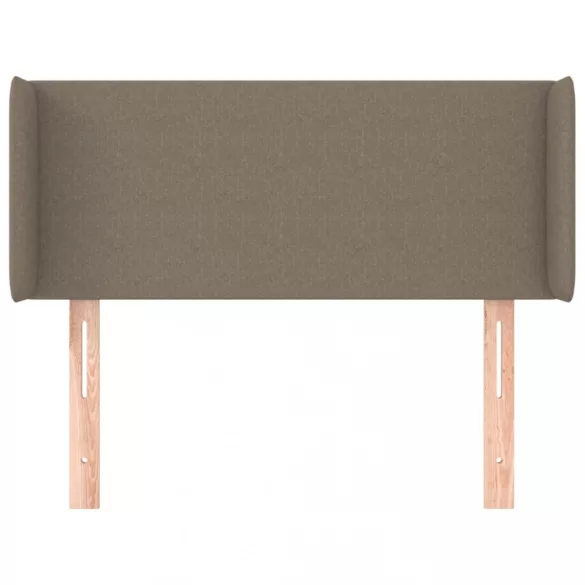 tópszínű szövet fejtámla szárnyakkal 93x16x78/88 cm