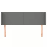 sötétszürke szövet fejtámla szárnyakkal 147x16x78/88 cm