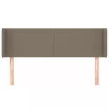 tópszínű szövet fejtámla szárnyakkal 147x16x78/88 cm