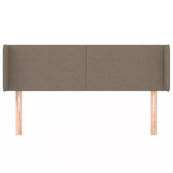 tópszínű szövet fejtámla szárnyakkal 147x16x78/88 cm