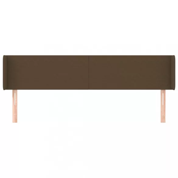 sötétbarna szövet fejtámla szárnyakkal 183x16x78/88 cm