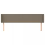 tópszínű szövet fejtámla szárnyakkal 203x16x78/88 cm