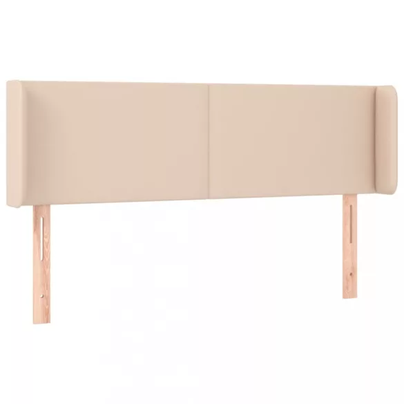 cappuccino műbőr szárnyas fejtámla 147x16x78/88 cm