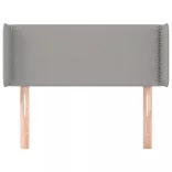 világosszürke szövet fejtámla 93x16x78/88 cm