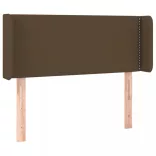 sötétbarna szövet fejtámla 103x16x78/88 cm