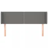 sötétszürke szövet fejtámla szárnyakkal 147x16x78/88 cm