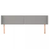 világosszürke szövet fejtámla 183x16x78/88 cm