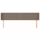 tópszínű szövet fejtámla 183x16x78/88 cm