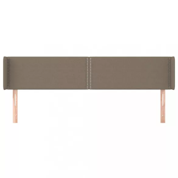 tópszínű szövet fejtámla szárnyakkal 203x16x78/88 cm