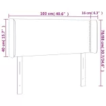 sötétzöld bársony fejtámla szárnyakkal 103x16x78/88 cm