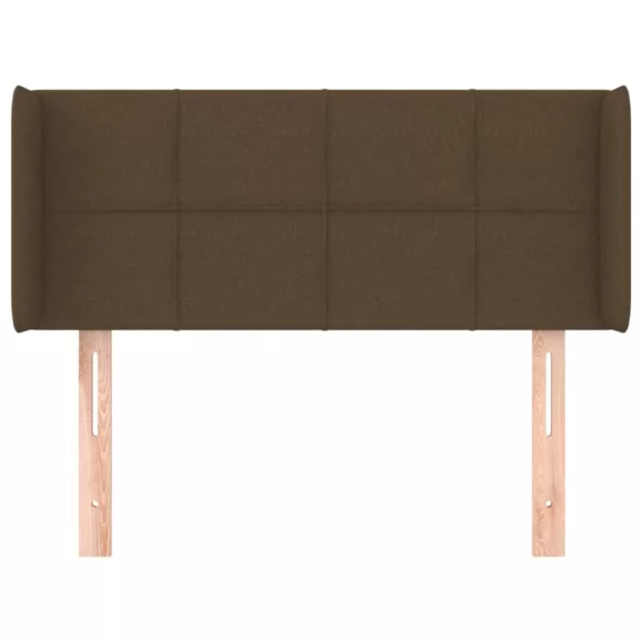 sötétbarna szövet fejtámla 83x16x78/88 cm