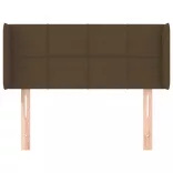 sötétbarna szövet fejtámla 93x16x78/88 cm