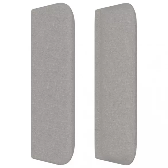 világosszürke szövet fejtámla 103x16x78/88 cm