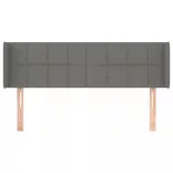 sötétszürke szövet fejtámla szárnyakkal 147x16x78/88 cm