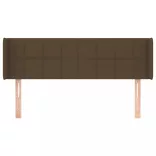 sötétbarna szövet fejtámla 147x16x78/88 cm