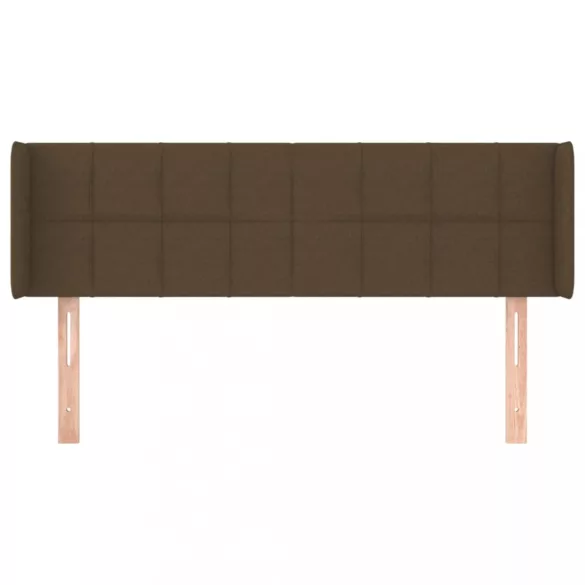 sötétbarna szövet fejtámla 147x16x78/88 cm