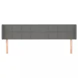 sötétszürke szövet fejtámla szárnyakkal 163x16x78/88 cm