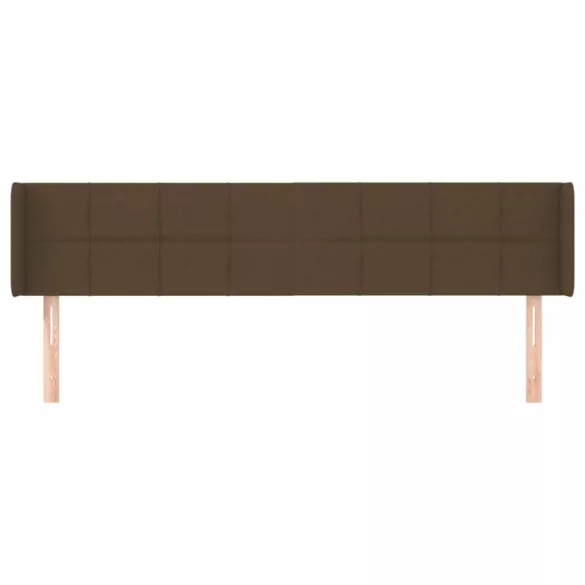 sötétbarna szövet fejtámla 163x16x78/88 cm