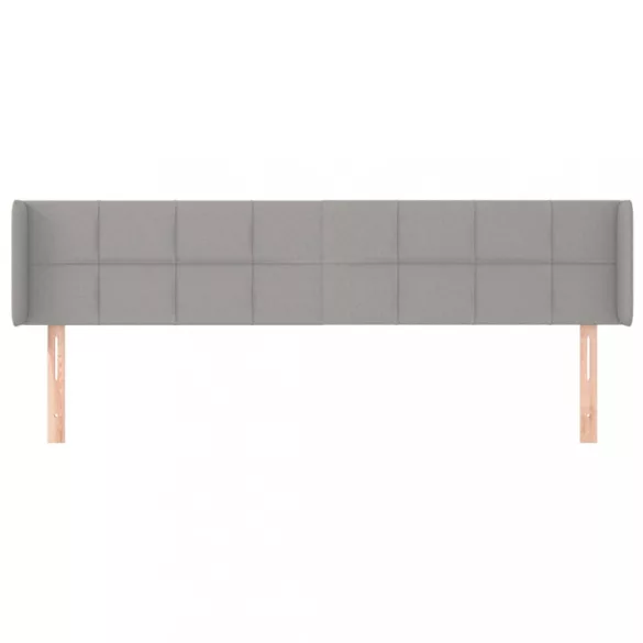 világosszürke szövet fejtámla 203x16x78/88 cm