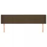 sötétbarna szövet fejtámla 203x16x78/88 cm