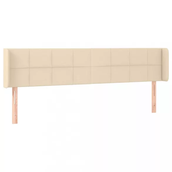 krémszínű szövet fejtámla 203x16x78/88 cm