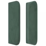 sötétzöld bársony fejtámla 103x16x78/88 cm