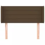 sötétbarna szövet fejtámla 83x16x78/88 cm